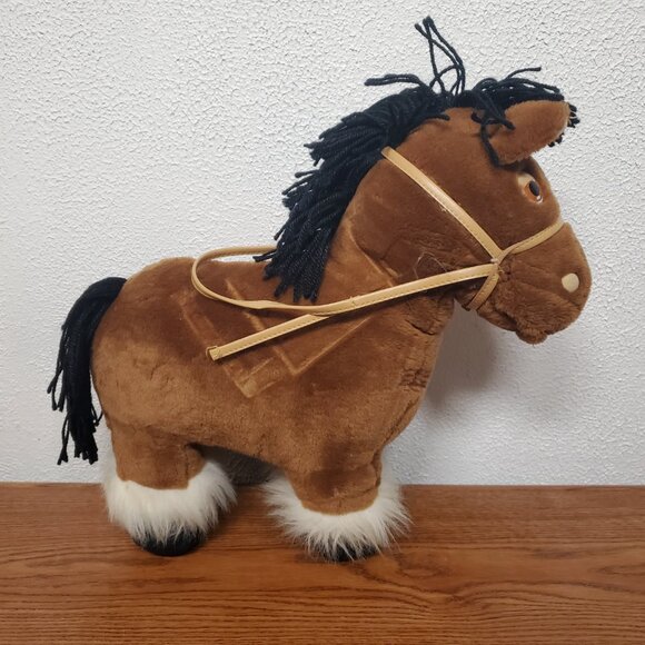 Plush Vintage Cabbage Patch Kids Pretty Crimp n Curl Doll 1991 and Horse 1984 - Picture 9 of 13